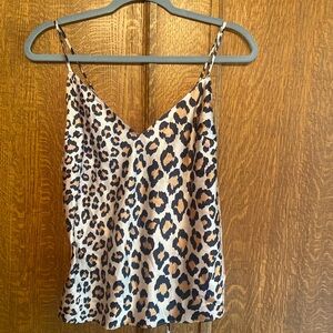 New with tags Victorias Secret Leopard print satin short tank pajamas Sz L